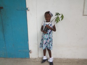 Very young farmer