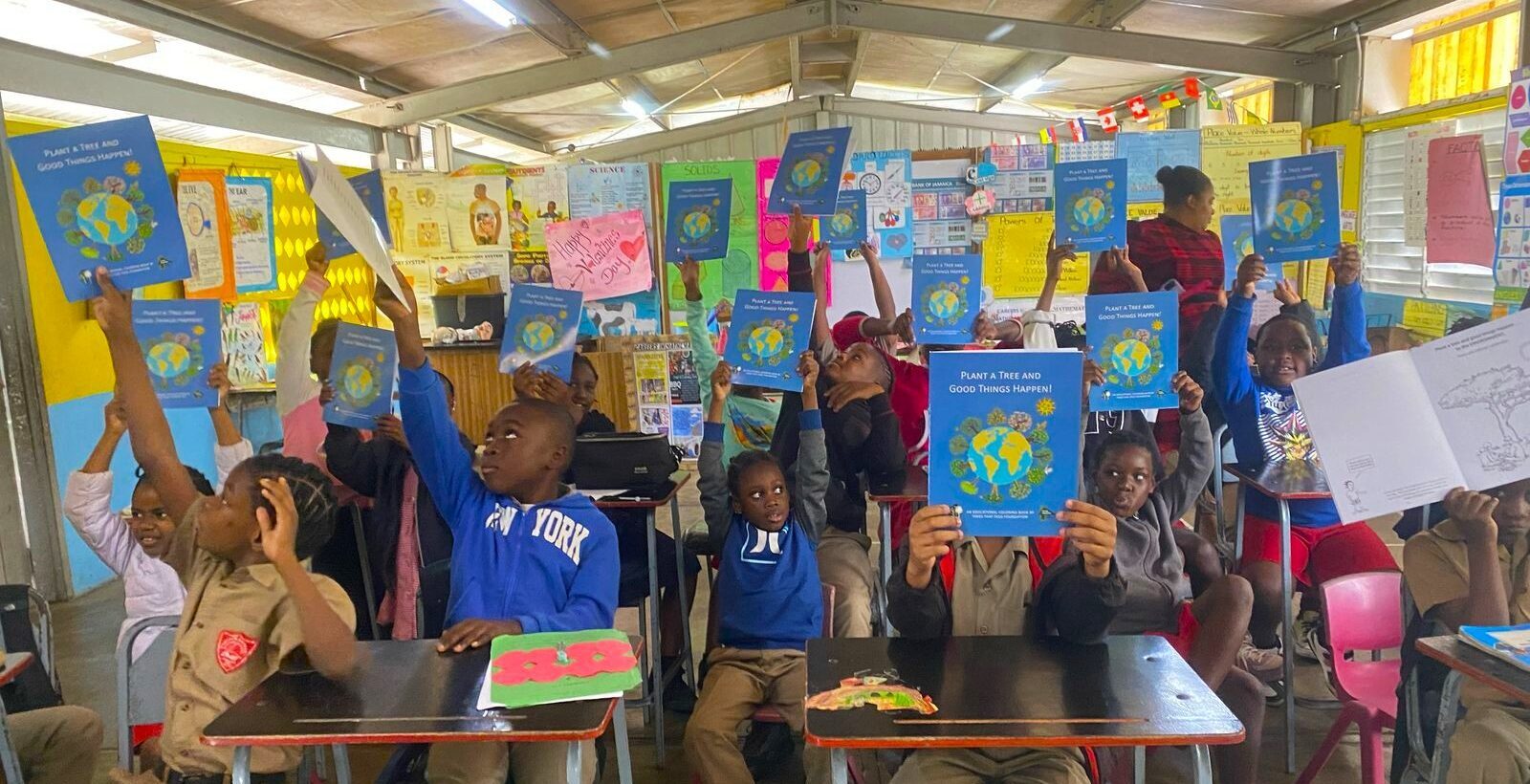 peace corps jamaica, educational activity books, plant a tree and good things happen