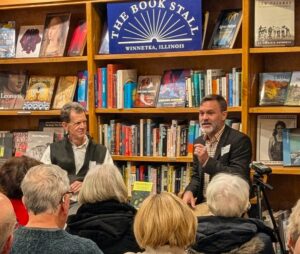 TTFF co-founder Mike McLaughlin (left) led the conversation with Dr. Russell Fielding about his new book, Breadfruit: Three Global Journeys of a Bountiful Tree.
